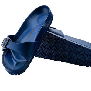 Birkenstock Madrid Eva Blue Rubber Sandals Slide On Summer Women's Size 6